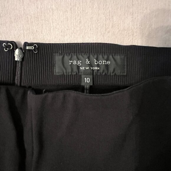 Rag & Bone Black Tapered Trousers (Size 10) - Picture 2 of 4